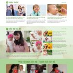 theme wordpress thực phẩm cho bé