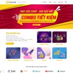 Mẫu web Bán khóa học – Có tích hợp học online – Quản lý khóa học ngay trên web