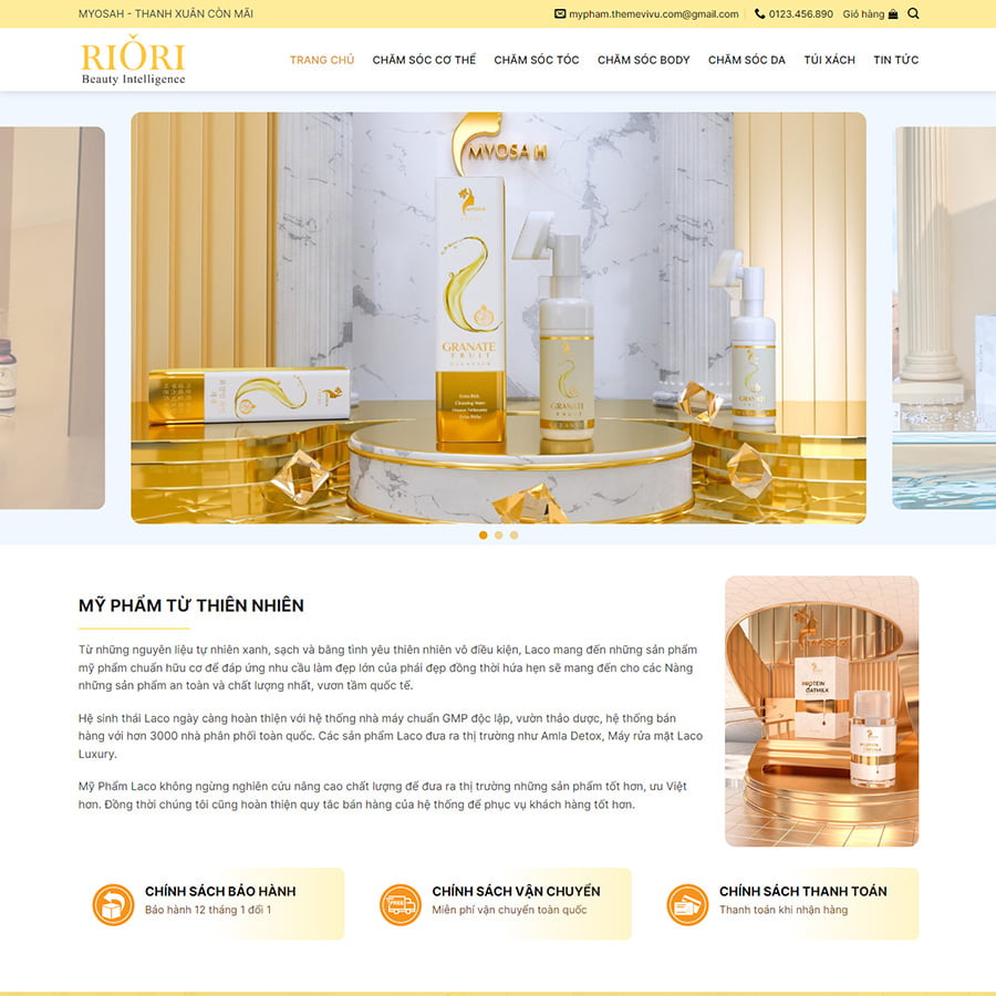 Theme wordpress bán mỹ phẩm 16