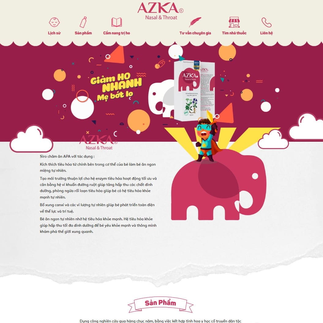 Theme wordpress bán thực phẩm chức năng siro ho