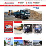 Theme wordpress flatsome bán xe tải