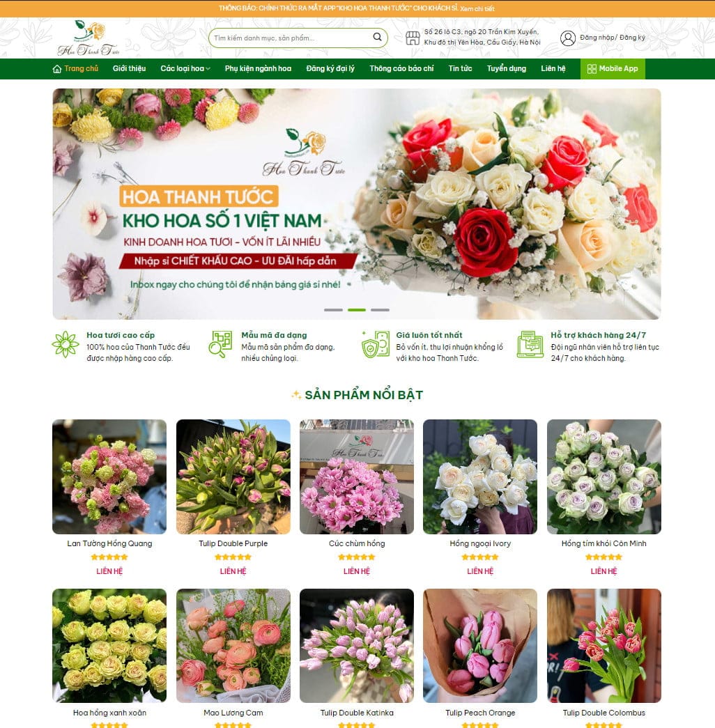 Theme wordpress hoa tươi 03